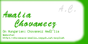 amalia chovanecz business card